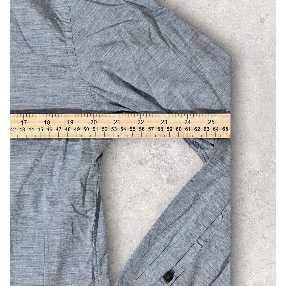 JOHN VARVATOS Sz 16x32-33 MENS Dress Shirt Gray Lightweight Cotton Button - Picture 7 of 12